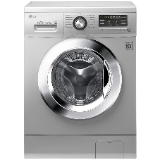 Стиральная машина LG F1296TD4 серебристый, загрузка фронтальная 8 кг, 1200 об/мин, класс: А