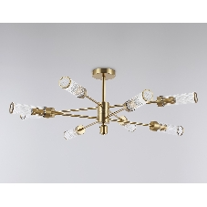 Люстра Ambrella light LH55162/8 BS/CL латунь/прозрачный E14/8 max 40W D930*330