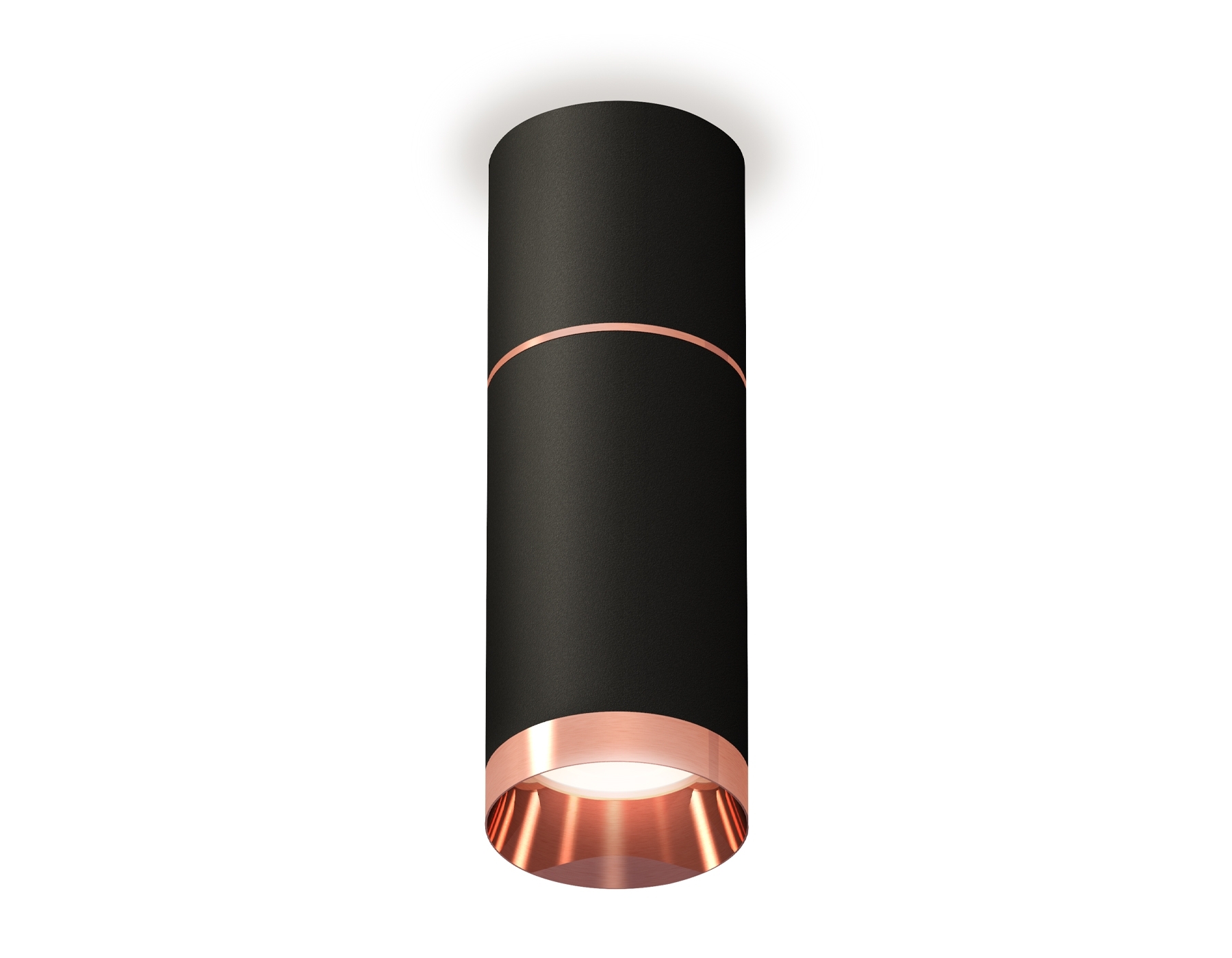 Светильник Ambrella Light XS6323063 SBK/PPG черный песок/золото розовое полированное MR16 GU5.3 (C6302, A2063, C6323, N6135)