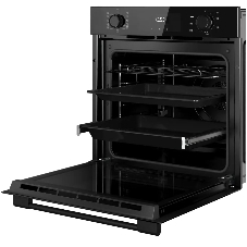 Духовой шкаф Kuppersberg HO 622 BB, High-Tech, 78 л, комбинированное управление, дисплей, таймер, 11 режимов, макс. температура 300 градусов, гриль, телескопические направляющие (на 1 уровень), энергоэффективность А, цвет черный, цвет фурнитуры черный