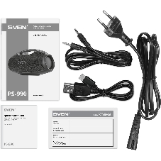 Портативная акустическая система SVEN PS-990, черный, 2.0, 2x90 Вт (RMS), IPx7, TWS, Bluetooth, USB, аккумулятор