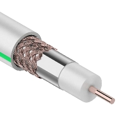 Кабель коаксиальный PROconnect SAT 703 B, Cu/Al/Cu, 64%, 75 Ом, бухта 100 м, белый