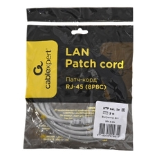 Патч-корд FTP Cablexpert cat.5e, 3м, литой, многожильный серый