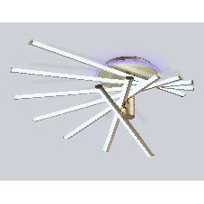 Потолочный светодиодный светильник Ambrella light FL6244 GD золото 125W 3000K-6400K+RGB 900*750*230 (ПДУ ИК)