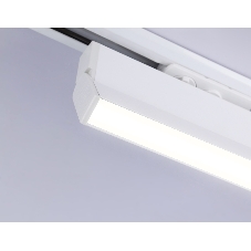 Трековый однофазный светодиодный светильник Ambrella light GL6806 WH белый LED 12W 4200K 230*22*87