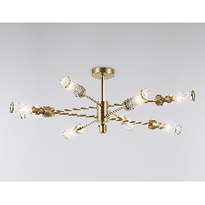 Люстра Ambrella light LH55162/8 BS/CL латунь/прозрачный E14/8 max 40W D930*330