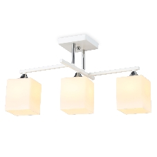 Светильник Ambrella light TR303113/3 WH/CH/FR белый/хром/белый матовый E27/3 max 40W 490*260*290 Светильник Ambrella light TR303113/3 WH/CH/FR белый/хром/белый матовый E27/3 max 40W 490*260*290