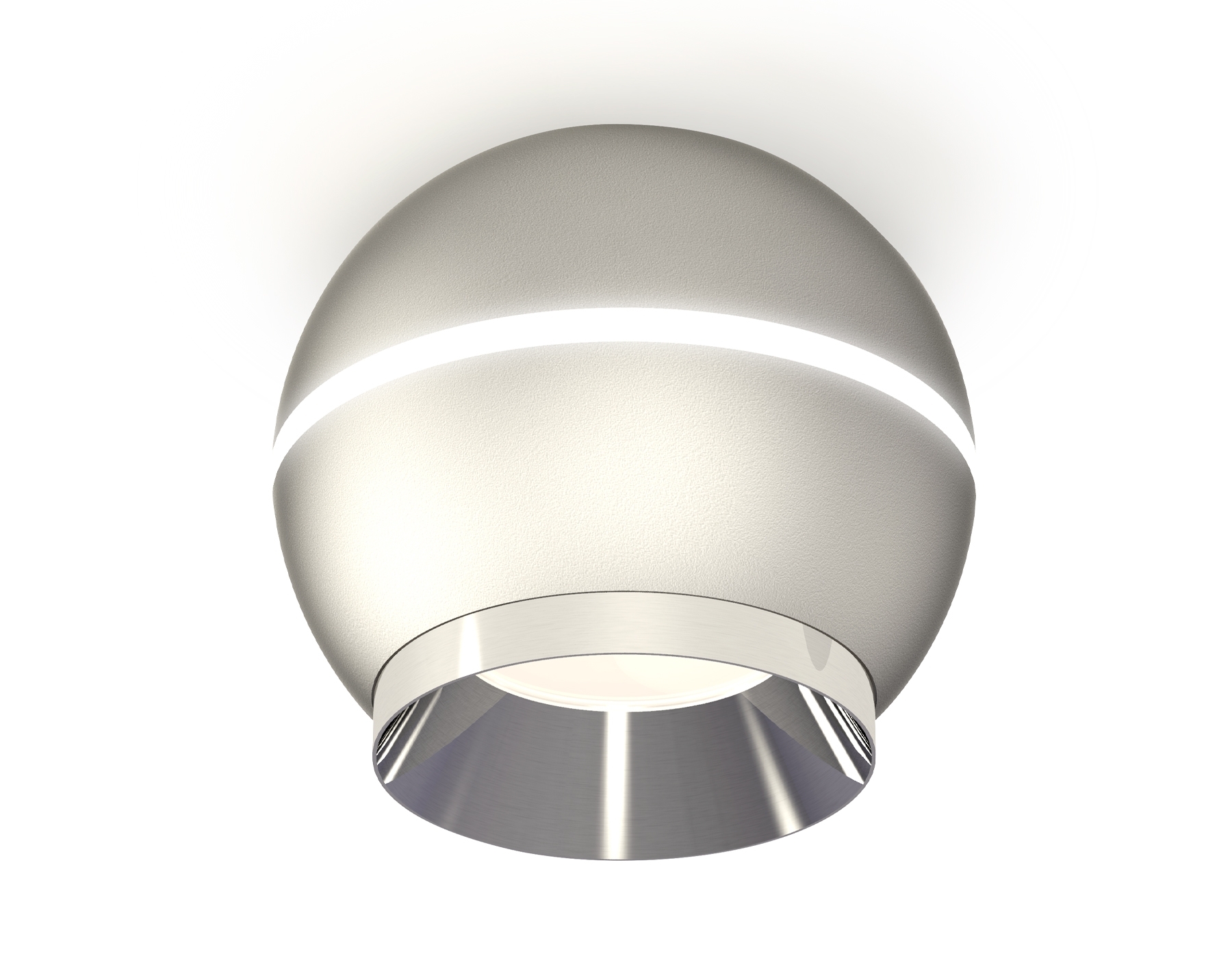 Светильник Ambrella Light XS1103002 SSL/PSL серебро песок/серебро полированное MR16 GU5.3 LED 3W 4200K (C1103, N7032)