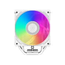 Кулер для процессора PCcooler RT500 TC ARGB, белый, 120 мм, алюминий/медь, 500-2200 об/мин, 34.9 дБ, 4 pin PWM, 240 Вт, высота 152 мм