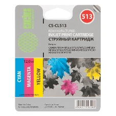 Картридж струйный Cactus CS-CL513 трехцветный (12 мл) для Canon Pixma MP240/MP250