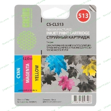 Картридж струйный Cactus CS-CL513 трехцветный (12 мл) для Canon Pixma MP240/MP250
