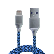 Кабель USB ACD-Titan Lightning - USB-A Нейлон, 1м, сине-черный