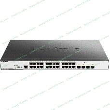 Коммутатор D-Link Switch DGS-3000-28XMP/B1A Управляемый коммутатор 2 уровня с 24 портами 10/100/1000Base-T и 4 портами 10Gbase-X SFP+ (24 порта с подд