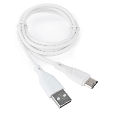 Кабель USB2.0 Cablexpert CCB-USB2-AMCMO1-1MW, AM/Type-C, издание Classic 0.1, длина 1м, белый, блистер