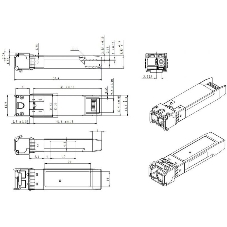 Модуль SNR SFP+ WDM, дальность до 20км (12dB), 1270нм