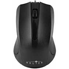 Мышь проводная Oklick 225M черный, 1200 dpi, USB, кнопки - 3