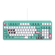 Клавиатура ASUS TUF Gaming K3 Gen II MIKU Edition проводная, USB Type-A, голубой