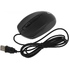 Мышь проводная Defender Alpha MB-507 черный, 1000 dpi, USB, кнопки - 3