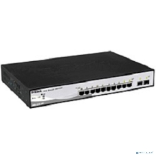 Коммутатор D-Link DGS-1210-10P/ME/A1A, 8×1 Гбит/с + 2×1 Гбит/с SFP, управляемый