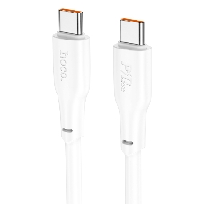 Кабель USB2.0 Hoco Type-C/Type-C, 5А, 240Вт, X93, 1м, белый, коробка