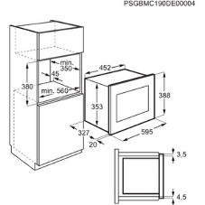 Встраиваемая микроволновая печь Electrolux LMS2203EMK черный, 20 л, 700 Вт, переключатели - поворотный механизм/кнопки