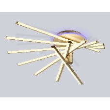 Потолочный светодиодный светильник Ambrella light FL6244 GD золото 125W 3000K-6400K+RGB 900*750*230 (ПДУ ИК)