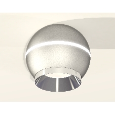 Светильник Ambrella Light XS1103002 SSL/PSL серебро песок/серебро полированное MR16 GU5.3 LED 3W 4200K (C1103, N7032)