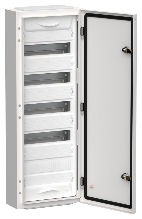 Корпус металлический ЩРн-60 (1х60) 835х310х140 IP54 бел. (одна дверь) TITAN 5 IEK TI5-50-N-060-54
