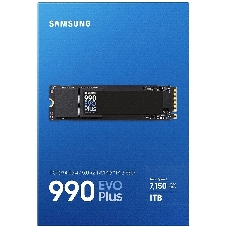 Накопитель SSD Samsung 990 EVO Plus, 1024 Gb, M.2 2280, PCIe 4.0 x4, NVMe, R/W 7150/6300
