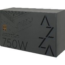 Блок питания Azza PSAZ-750G, 750Вт, 80 PLUS Gold, 120мм, модульный, черный