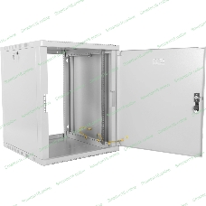 Шкаф коммутационный ЦМО (ШРН-15.500.1) настенный 15U 600x529 мм пер. дв. металл 200 кг серый 470 мм 180 град.