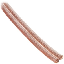 Акустический кабель Cablexpert CC-TC2x2,5-50M, прозрачный,  50 м, на катушке