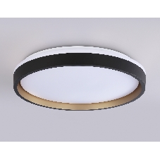 Светодиодный светильник RGB Ambrella light FZ610 BK/GD черный/золото IP20 66W 3000K-6500K+RGB D490*85 (ПДУ ИК)