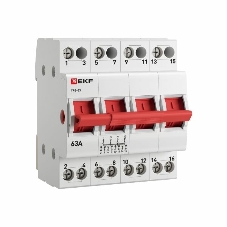 Переключатель трехпозиционный 4п 63А Basic EKF tps-4-63