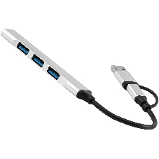 USB-концентратор Digma DHUB-4USB-AC-2.0, USB-C + USB-A, USB 2.0 4 портов, USB