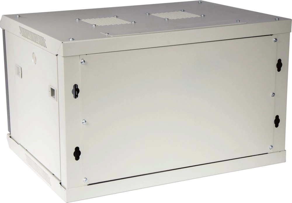 Шкаф коммутационный Lanmaster (TWT-CBWPM-27U-6X8-GY) настенный 27U 600x800мм пер.дв.металл задн.дв.спл.стал.лист 2 бок.пан. 60кг серый 56кг