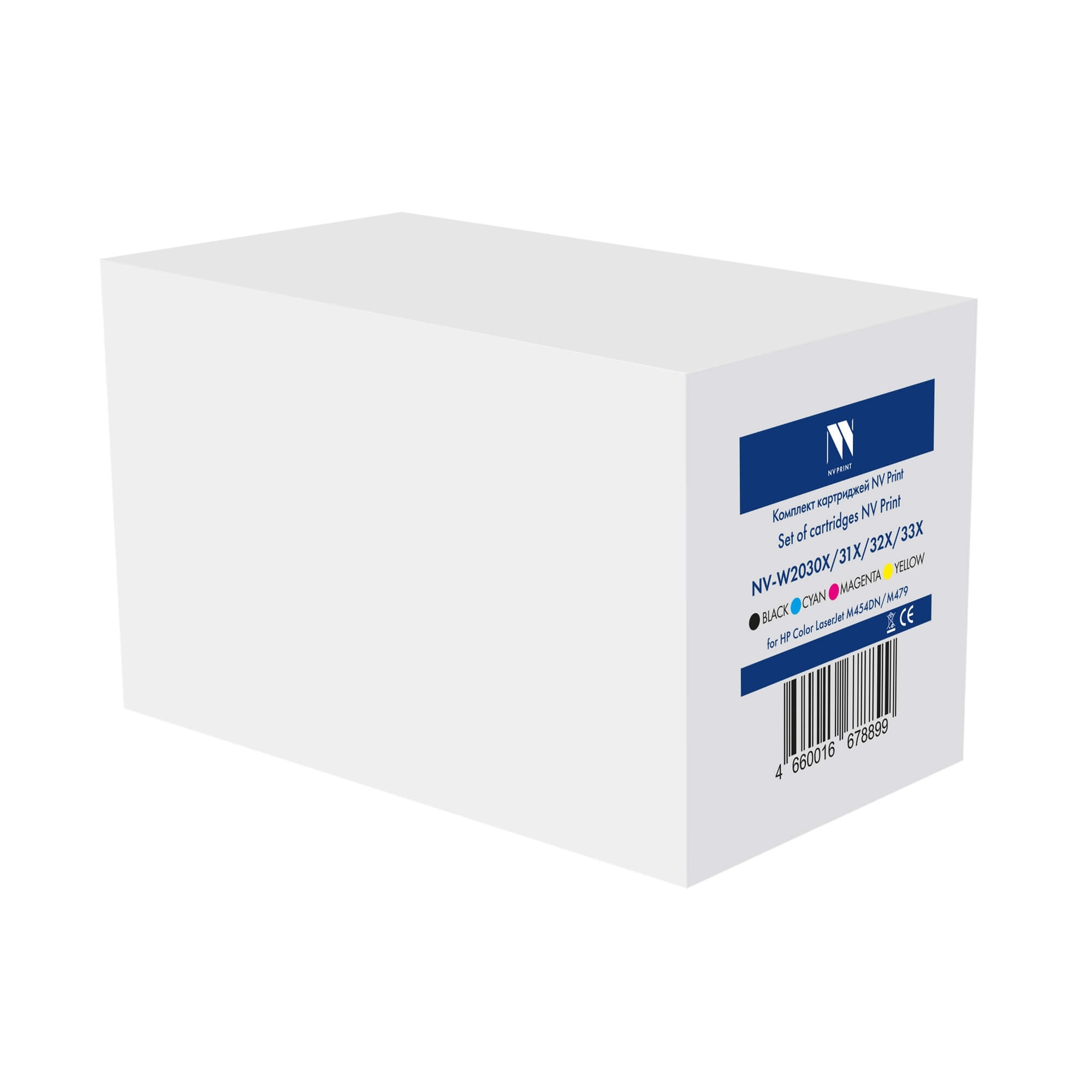 Комплект картриджей NVP совместимых NV-W2030X/31X/32X/33X 415X CMYK для HP Color LaserJet M454DN/M479 (7500Bk/6000Color)
