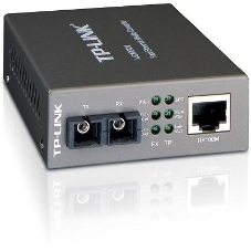 Медиаконвертер TP-Link SMB MC100CM 10/100Mbps RJ45 to 100Mbps multi-mode SC fiber Converter, Full-duplex,up to 2Km, switching power adapter, chassis mountable