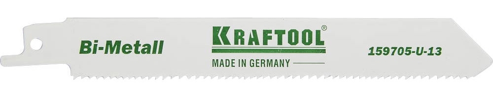Полотно пильное KRAFTOOL 159705-U-13  INDUSTRIE QUALITAT BiMetaLL по мет.,дереву шаг1.8-2.5мм 130мм