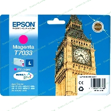 Картридж струйный Epson C13T70334010 пурпурный (800 стр.) для WorkForce WP-4015DN WP-4015, WP-4025DW WP-4025, WP-4095DN WP-4095, WP-4515DN WP-4515, WP-4525DNF WP-4525, WP-4535DWF WP-4535, WP-4595DNF WP-4595