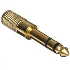 Аудио переходник Cablexpert A-63M-35F, Jack6.3(M) на Jack3.5(F) стерео, золотой, пакет