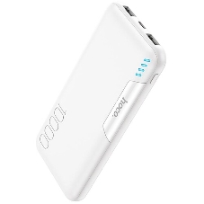 Портативный аккумулятор 10000mAh 2USB+1Type-C+1Micro USB 2.0A Hoco J158A (White)
