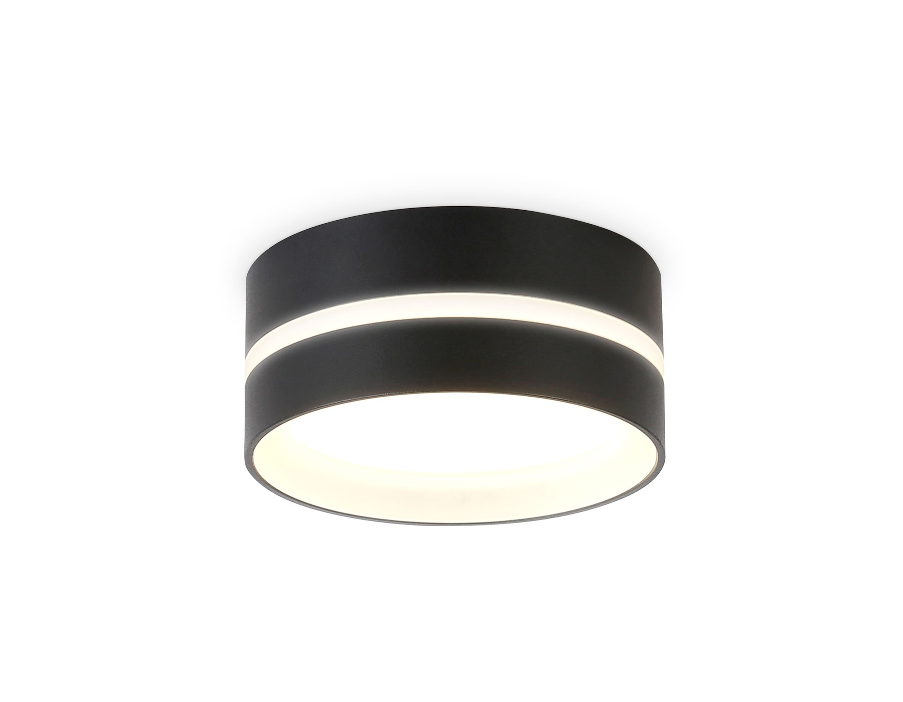 Светильник Ambrella light TN5389 SBK/FR черный песок/белый матовый GX53 IP44 D85*41