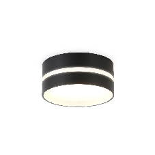 Светильник Ambrella light TN5389 SBK/FR черный песок/белый матовый GX53 IP44 D85*41