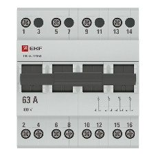 Переключатель трехпозиционный 4п 63А Basic EKF tps-4-63