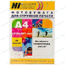 Бумага Hi-Black A2122/PH240-A4-20 суперглянец односторонняя (Hi-image paper) A4, 240 г/м, 20 л.