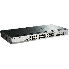 Коммутатор D-Link DGS-1510-28X, 24×1 Гбит/с + 4×10 Гбит/с SFP+, управляемый