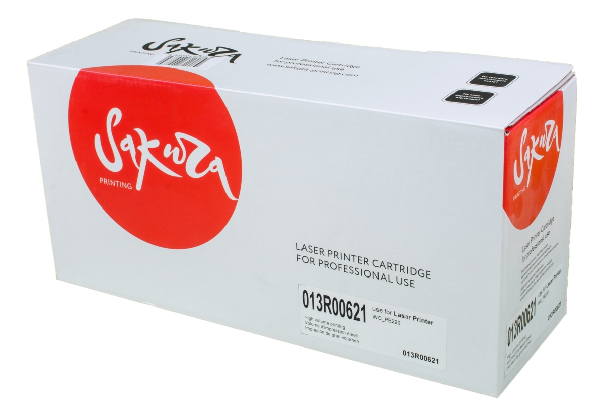 Картридж лазерный Sakura 013R00621 для Xerox PE22, черный, 3000 к.