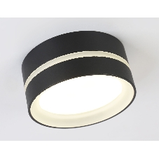 Светильник Ambrella light TN5389 SBK/FR черный песок/белый матовый GX53 IP44 D85*41