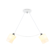 Светильник Ambrella light TR303154/2 WH/CH/FR белый/хром/белый матовый E27/2 max 40W 640*115*410 Светильник Ambrella light TR303154/2 WH/CH/FR белый/хром/белый матовый E27/2 max 40W 640*115*410